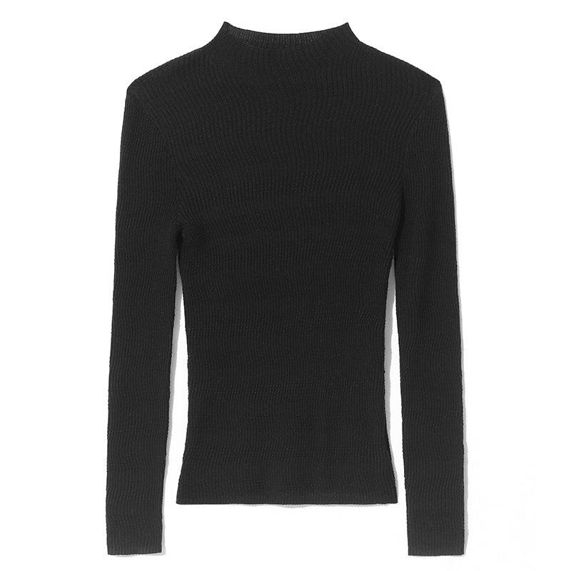 Slim Boat Neck Woolen Sweater GOELIA