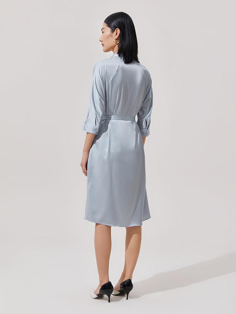 Silk Shirt-Style Dress GOELIA