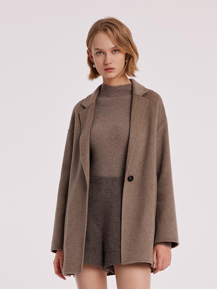 Pure Cashmere Mid-Length Coat