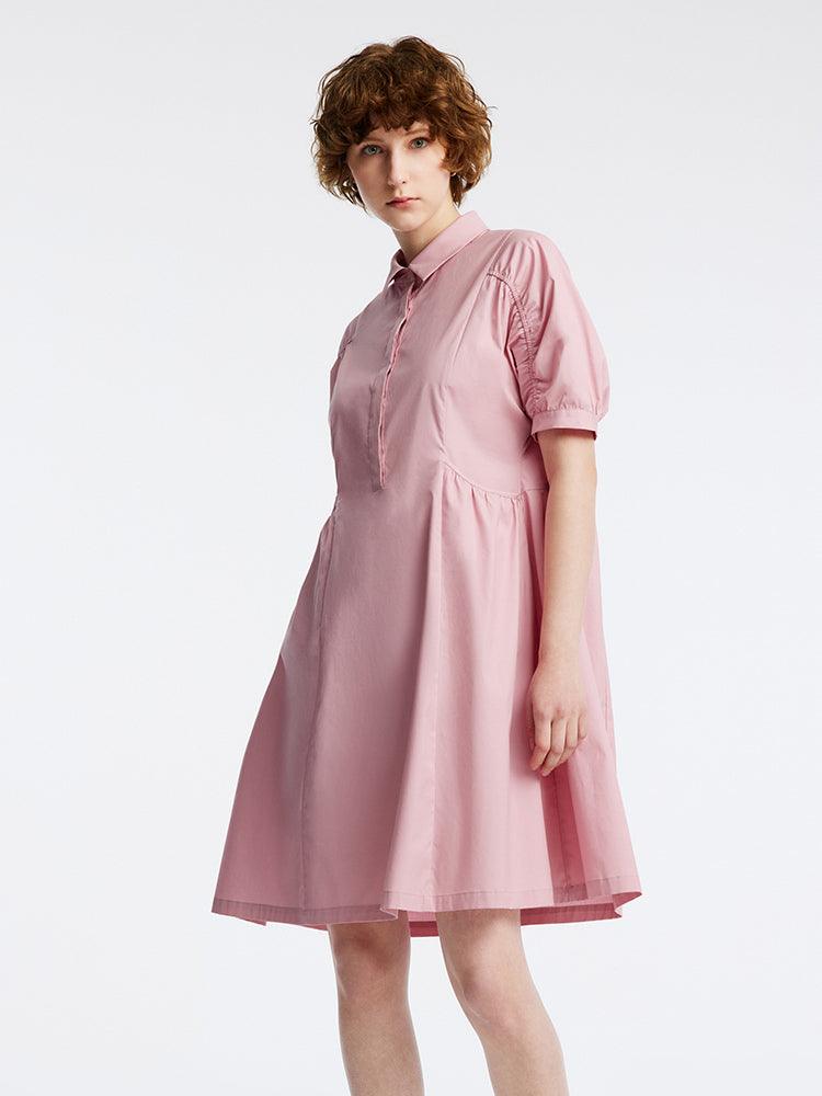 Cotton Waist-skimming Dress GOELIA