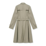 Worsted Wool Trench Coat With Belt GOELIA
