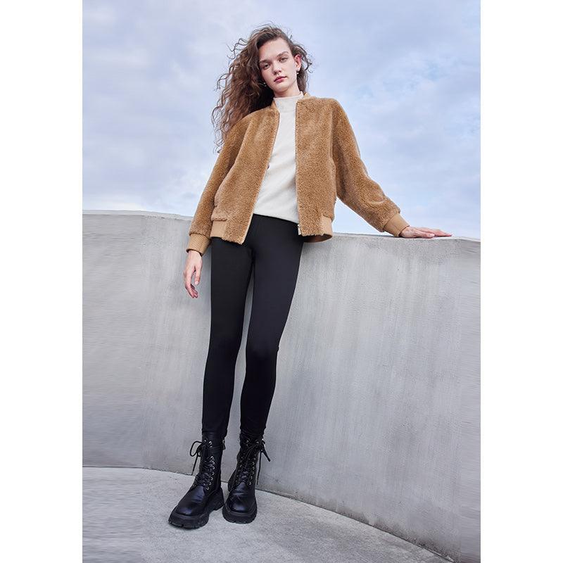 Brown Teddy Wool Jacket GOELIA