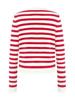 Button Up Woolen Striped Cardigan GOELIA