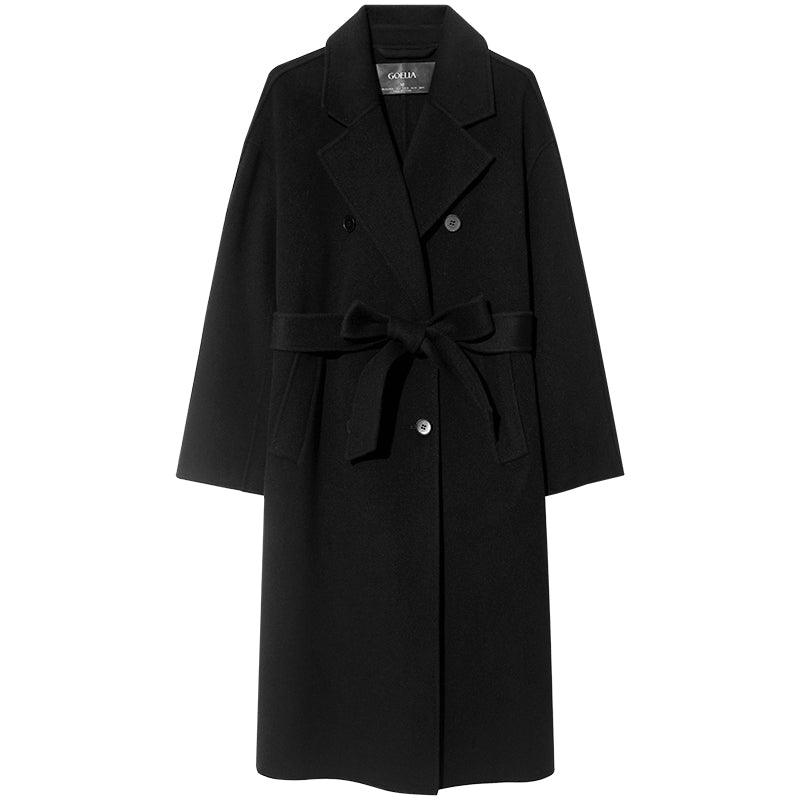 Mulberry Silk Double-faced Woolen Coat GOELIA