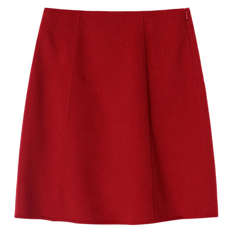 Tencel&Wool Knee-Length Skirt GOELIA