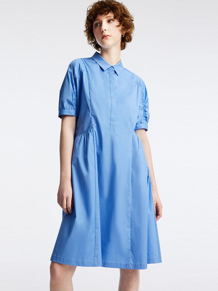 Cotton Waist-skimming Dress GOELIA