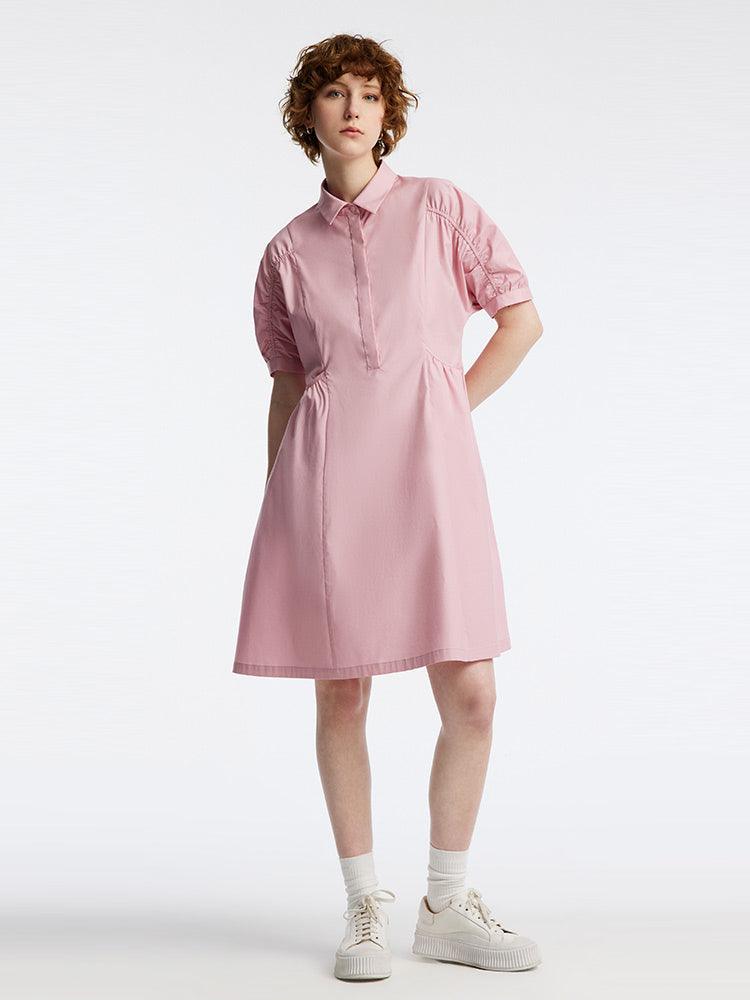 Cotton Waist-skimming Dress GOELIA