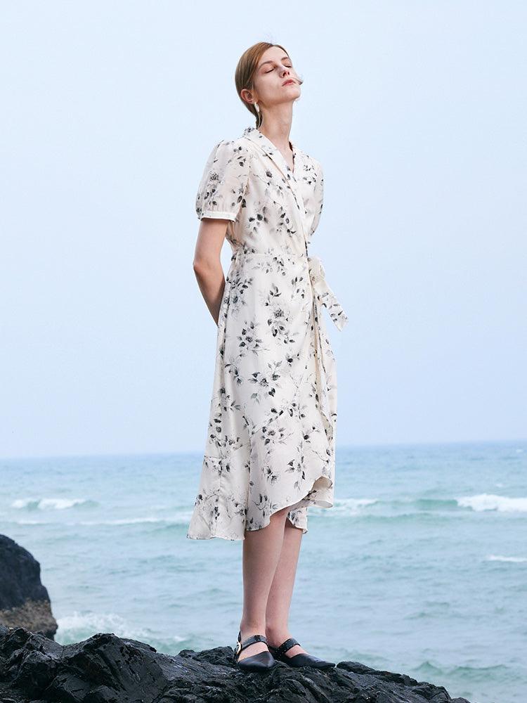 Acetate Printed One-piece Dress GOELIA