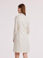 A-Line Sleeveless Tweed Dress GOELIA