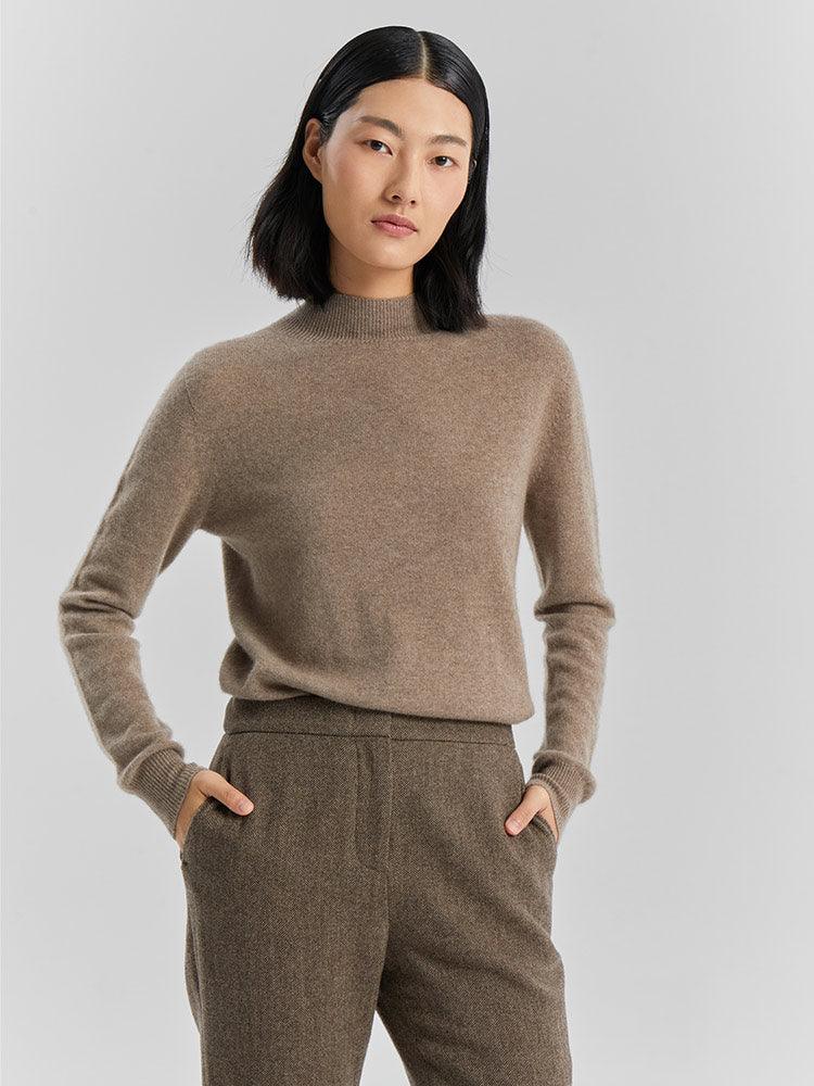 Mock Neck Cashmere Sweater GOELIA