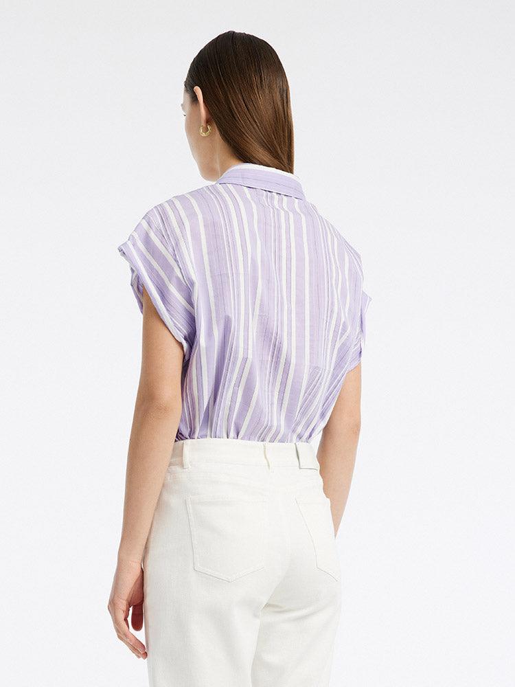 Purple Stripe Shirt GOELIA