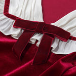 Velvet Patchwork Mini Dress GOELIA