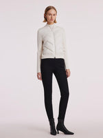Easy Care Wool Patchwork Cropped Goose Down Garment GOELIA