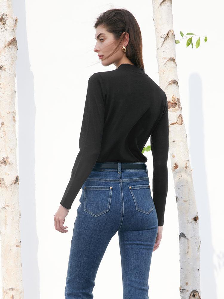 Woolen Slim Top GOELIA