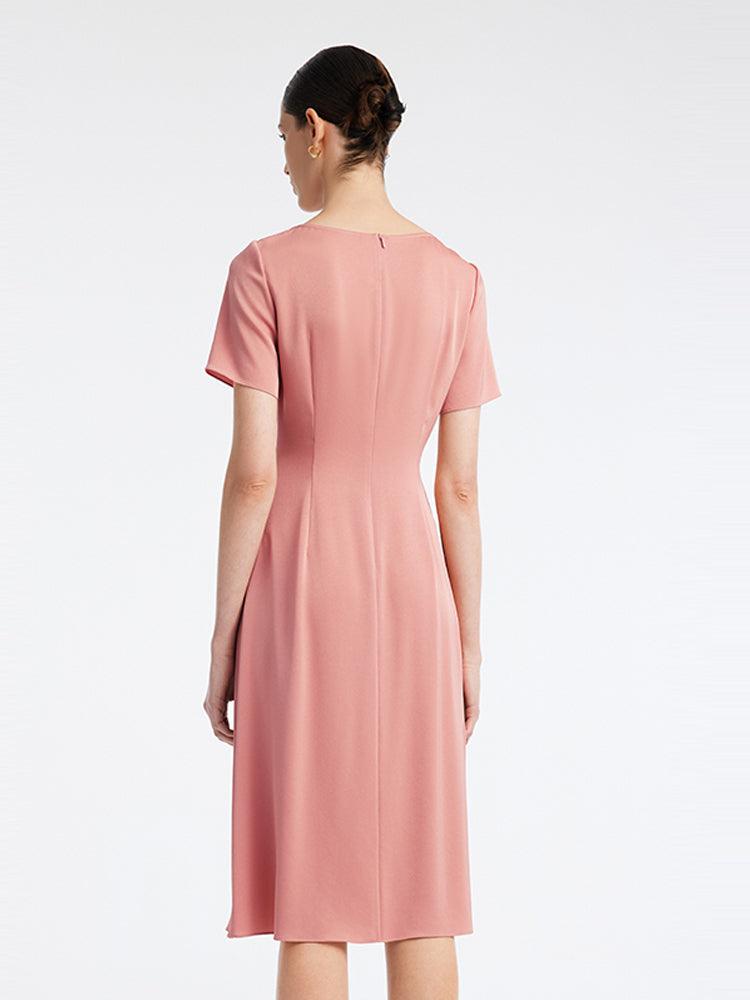 Acetate Waist-skimming Temperament Dress GOELIA