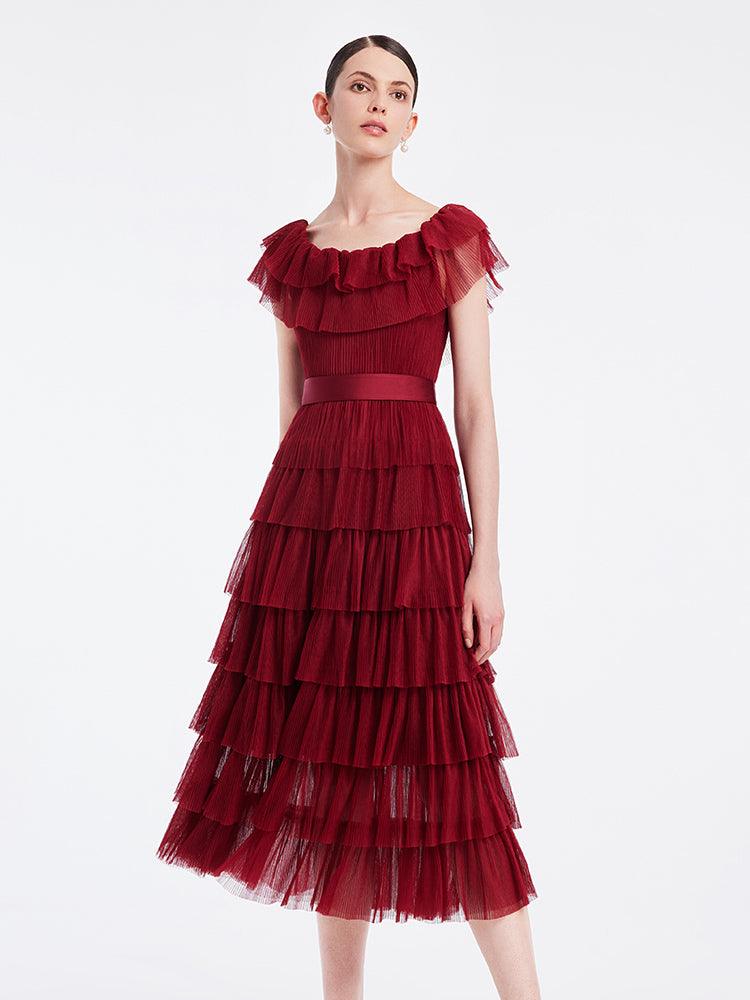 Multi-Layer Pleated Dress GOELIA