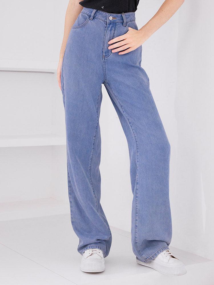 Denim Blue Full-Length Jeans GOELIA