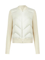 Easy Care Wool Patchwork Cropped Goose Down Garment GOELIA