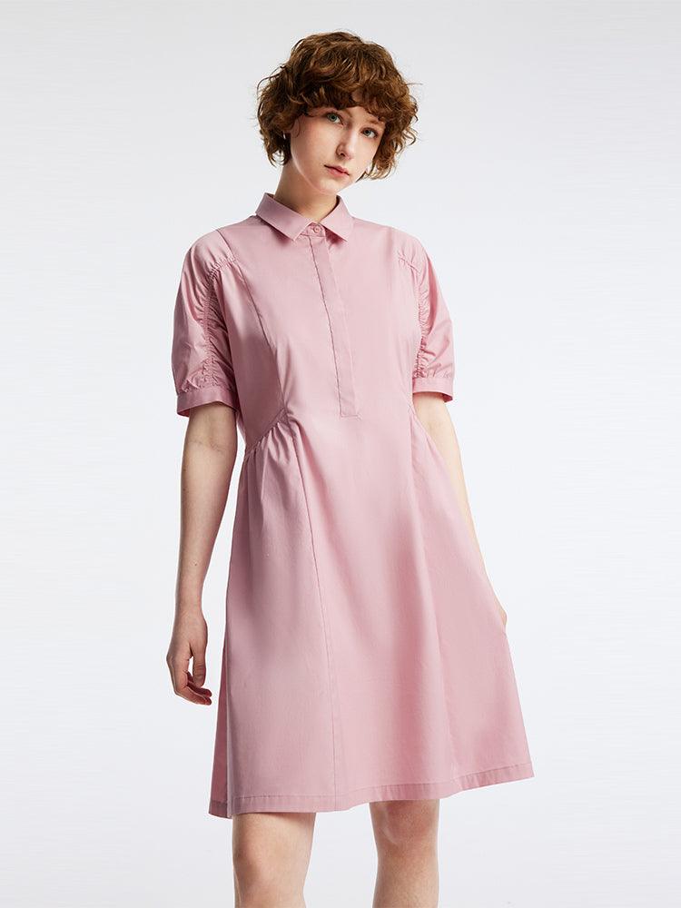 Cotton Waist-skimming Dress GOELIA