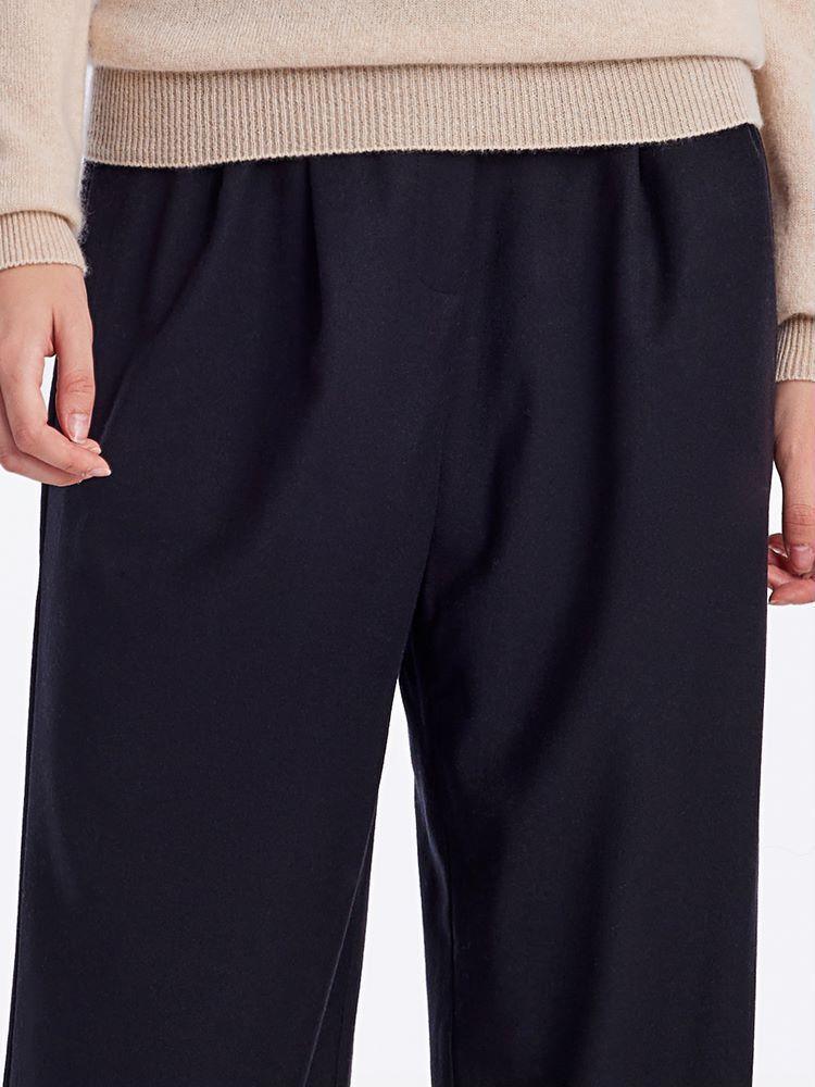 Wool Straight Full Length Pants GOELIA