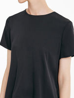 22 Momme Silk Short Sleeve Woven Top GOELIA