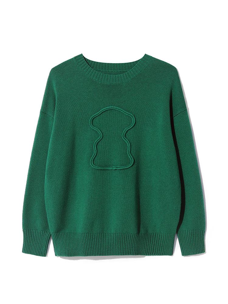 Cartoon Embroideried Woolen Sweater GOELIA