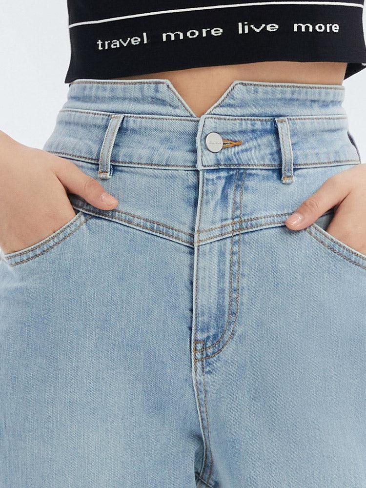 Acetate High-Waist Dad Jeans GOELIA