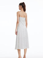 Acetate Polka Dots Slip Dress GOELIA