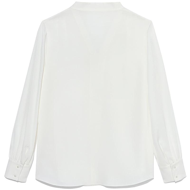 Acetate V-Neck Blouse GOELIA