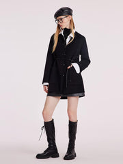 Tencel Wool Double-Faced Coat With Belt GOELIA