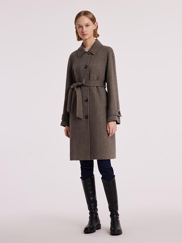 Washable Wool Straight Coat GOELIA