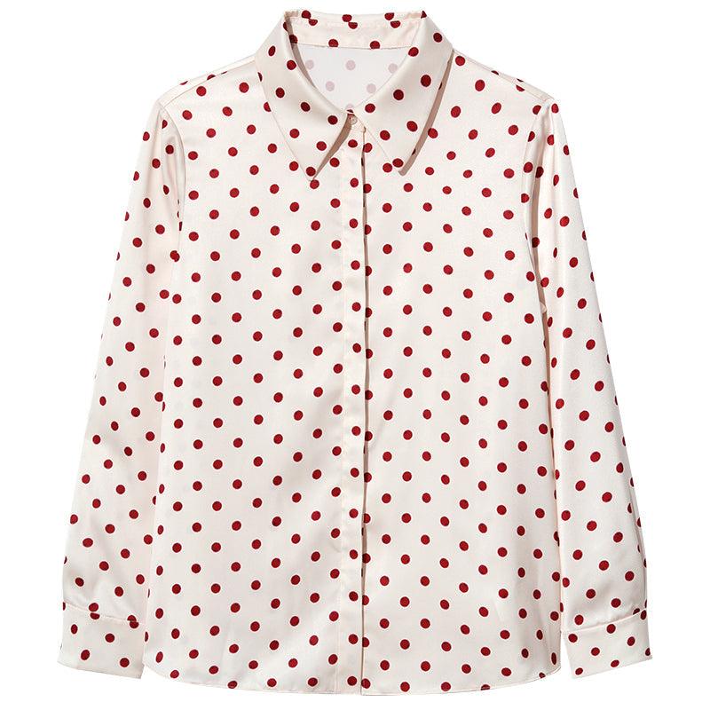 Polka Dots Print Shirt GOELIA