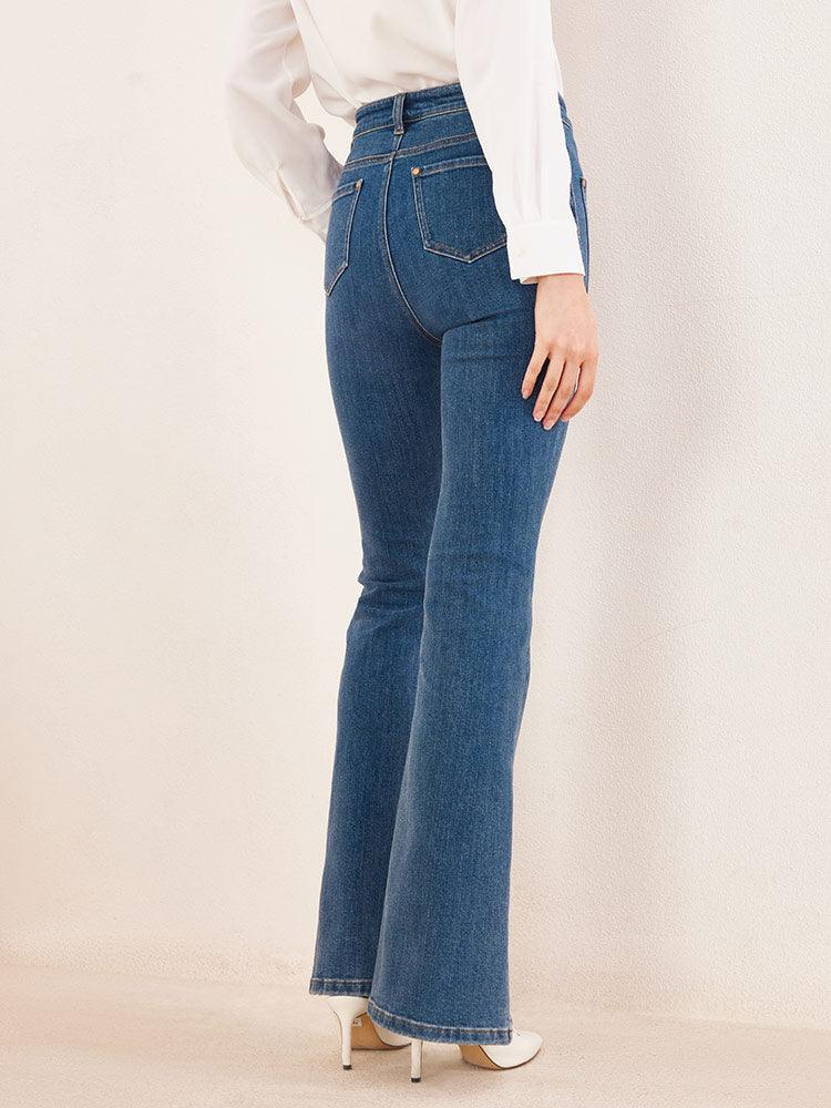 Slit Full-Length Jeans GOELIA