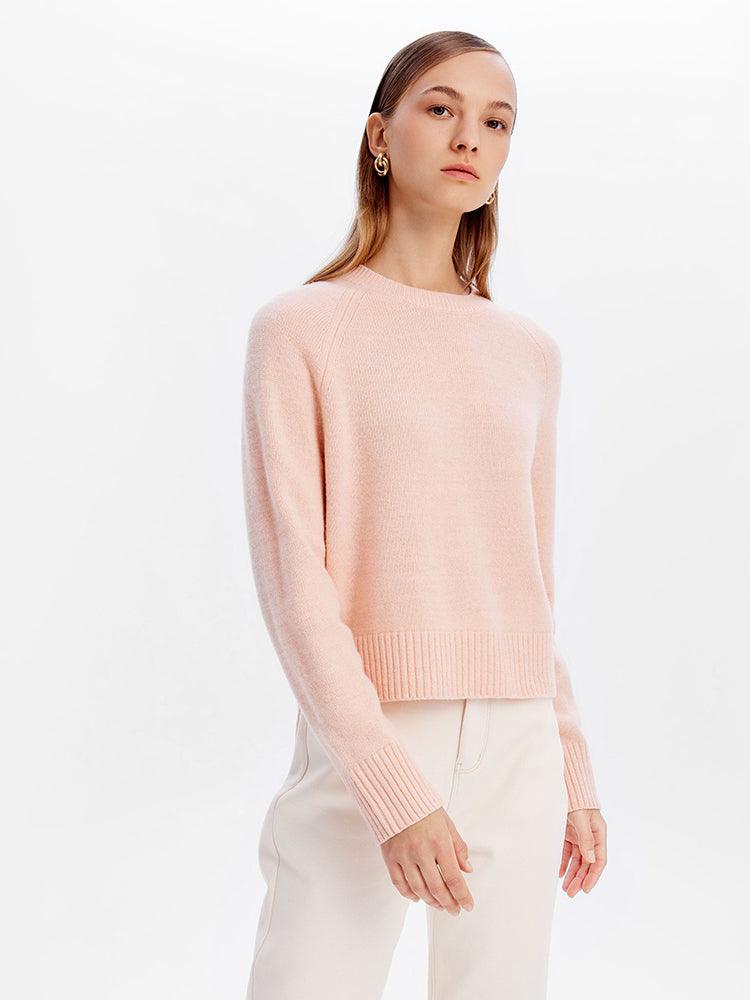 Pink Woolen Sweater GOELIA