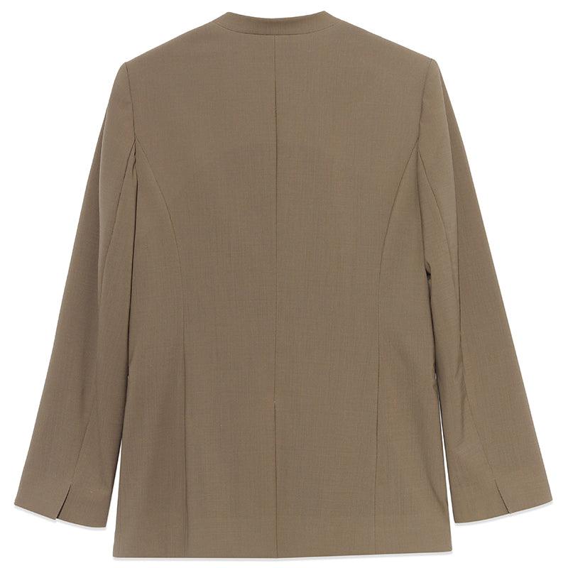 Camel Wool Relaxed Blazer GOELIA