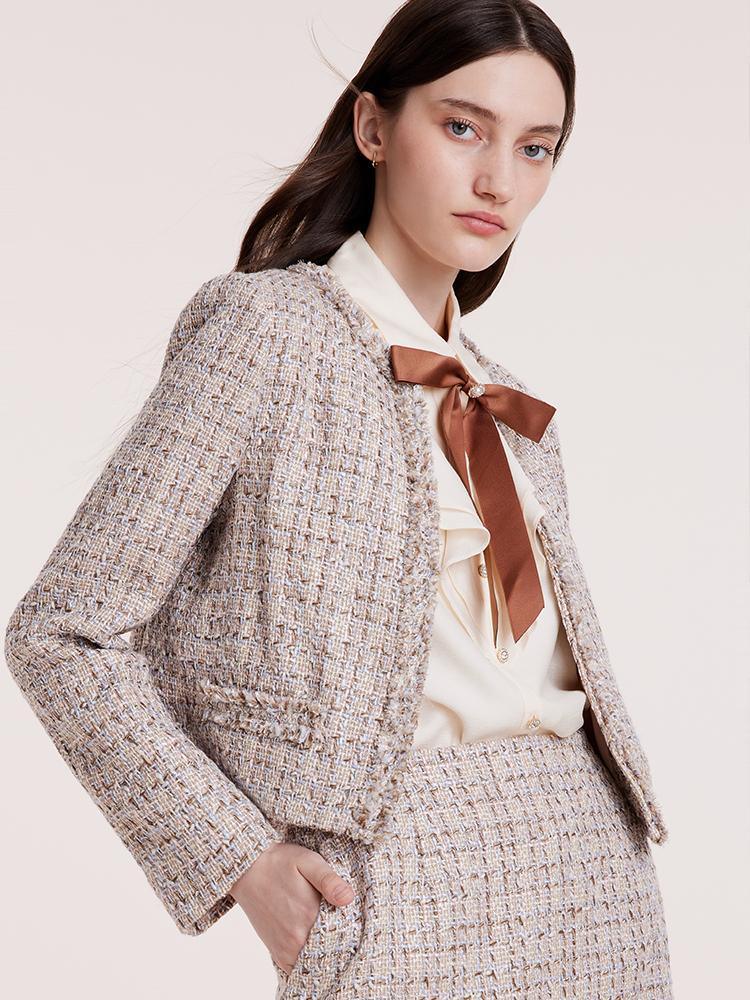 Knitted Tweed Short Jacket GOELIA