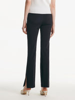 Acetate Stretchy Slight Flared Pants GOELIA