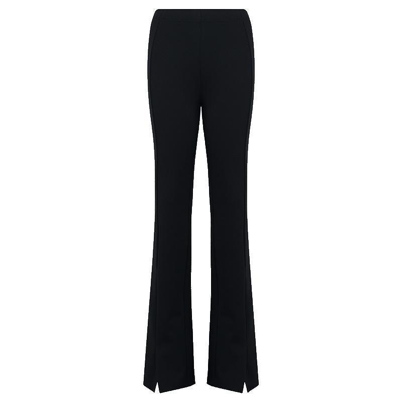 Front Slit Knitted Pants GOELIA