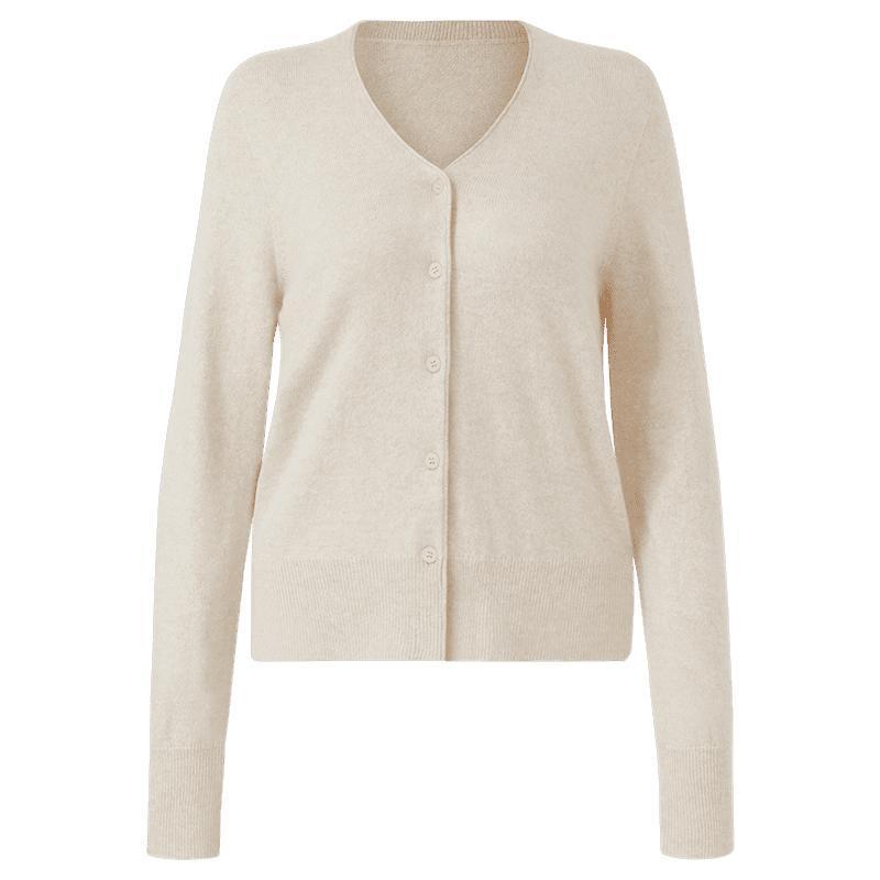 Solid Seamless Cashmere Cardigan GOELIA