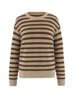Machine Washable Wool Stripe Sweater GOELIA