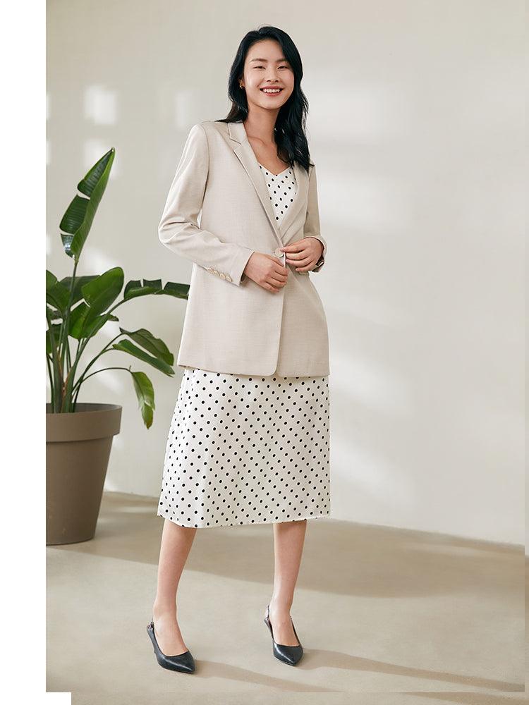 One Button Straight-fit Suit GOELIA