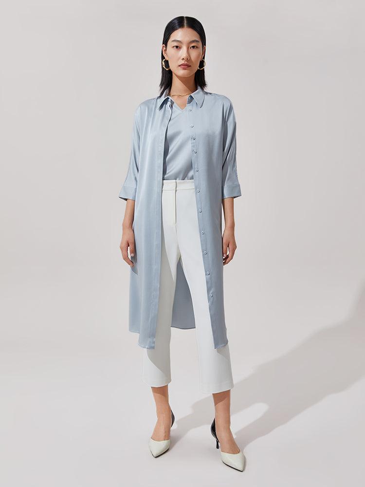 Silk Shirt-Style Dress GOELIA