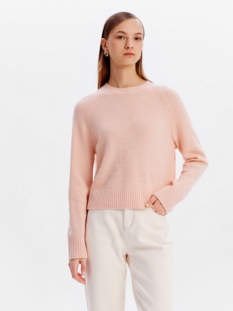 Pink Woolen Sweater GOELIA