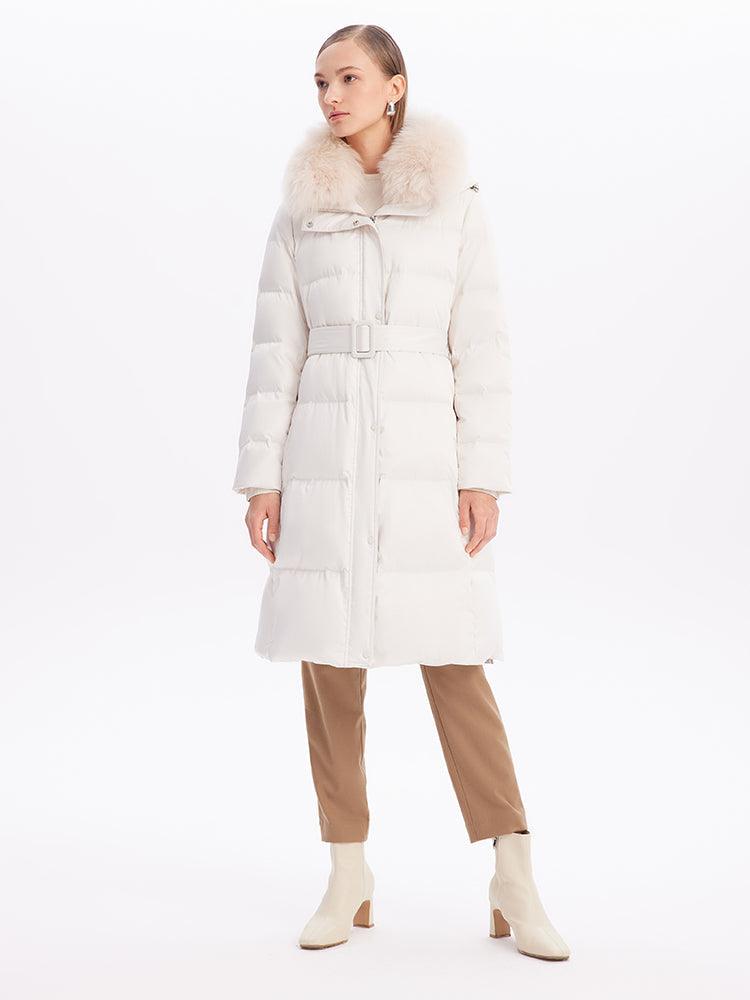 Fox Fur Silm-Fit Goose Down Coat GOELIA