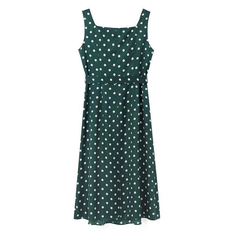 16 MM Pure Silk Polka Dots Dress GOELIA