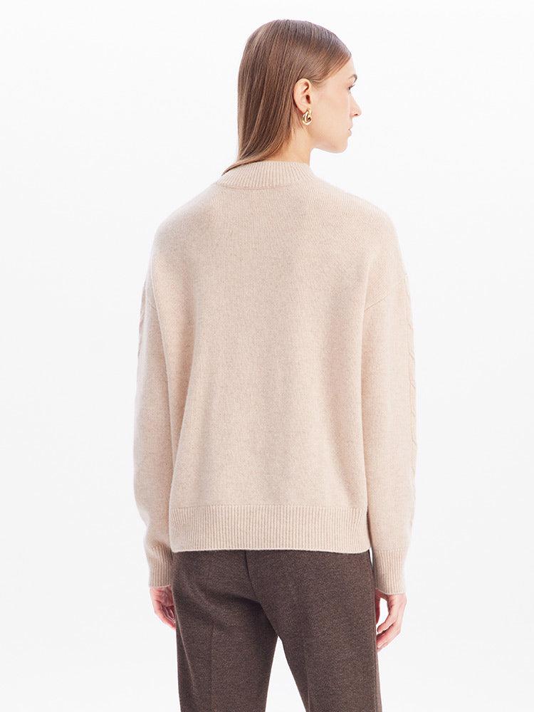 Beige Woolen Sweater GOELIA