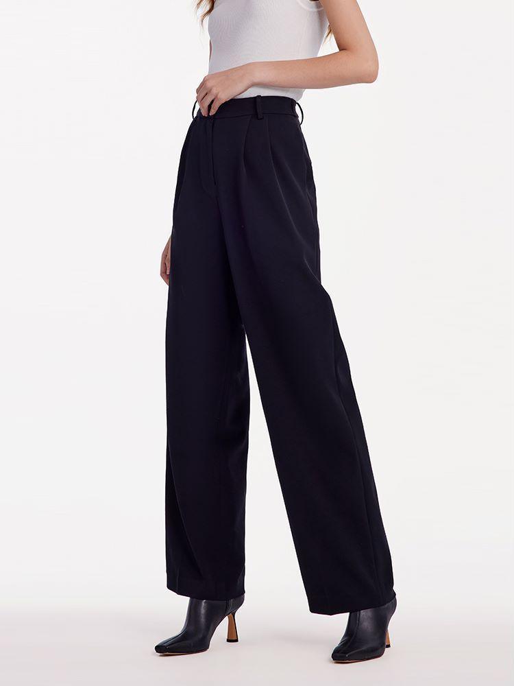 Acetate Straight Full Length Pants GOELIA