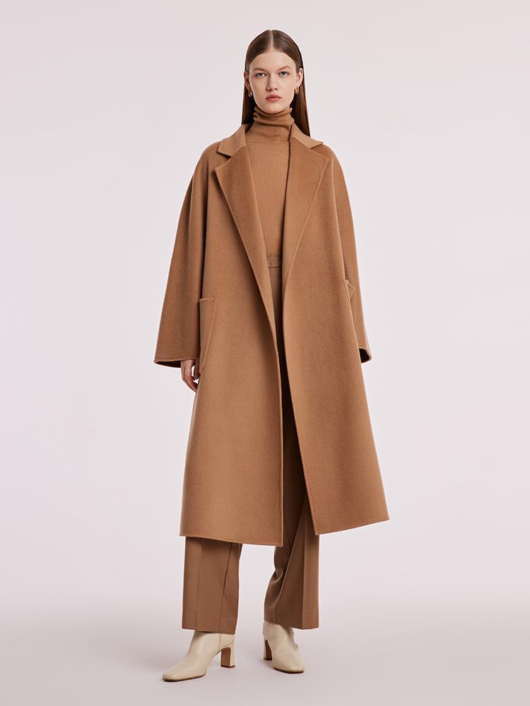 Pure Cashmere Tie-up Coat GOELIA