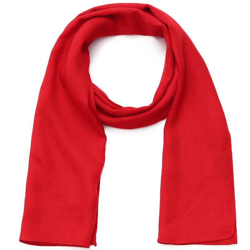 Red Wool Scarves Set GOELIA